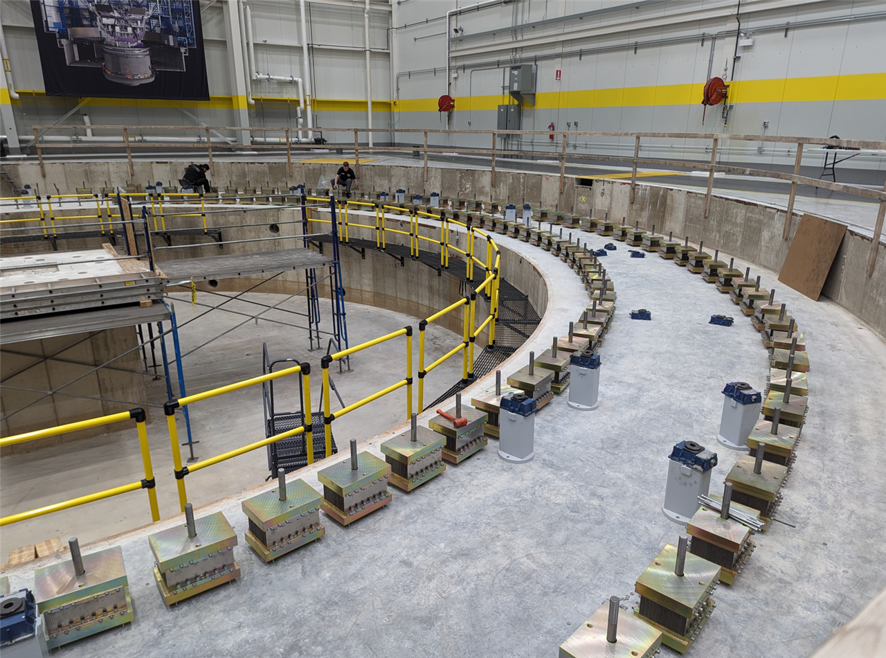 Construction pit and site for the Giant Magellan Telescope project