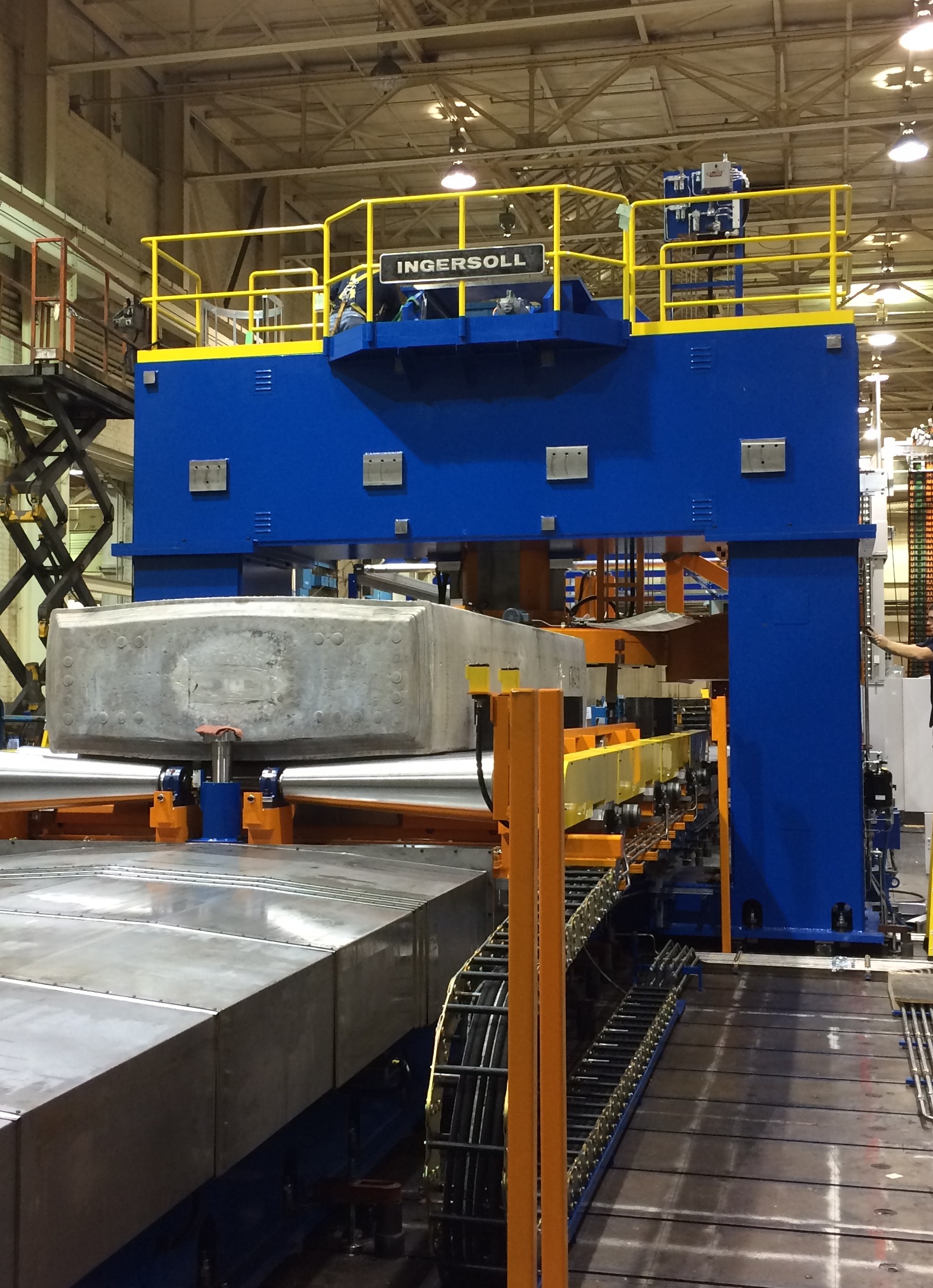 Scalper machining aluminum and titanium ingots